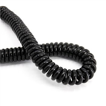 Spiral oprullet kabel