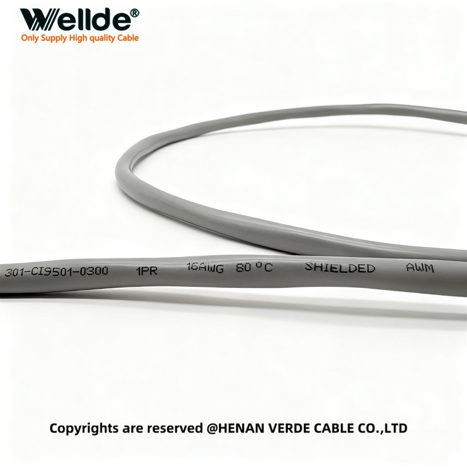 Industrial Grade One Pair 16 AWG Control Cable with Aluminum Foil Shield