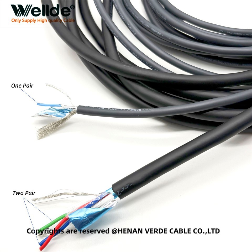 2 Pair DMX Shielded Control Cable For Stage Lighting