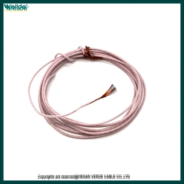 Pink PTFE højtemperaturtråd kobberleder